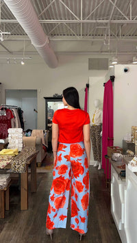 B-Yu - Rose Wide Leg Pant