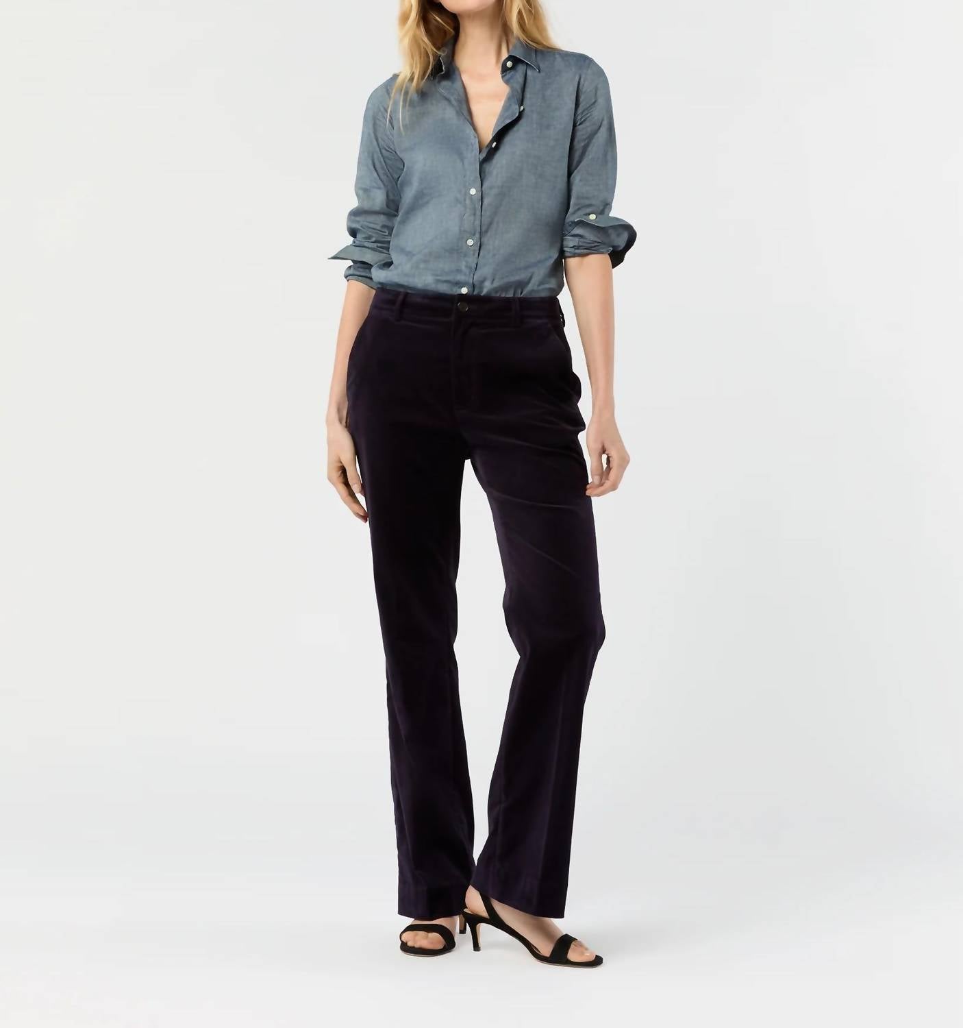 Ann Mashburn - Lindy Velvet Trouser Pants