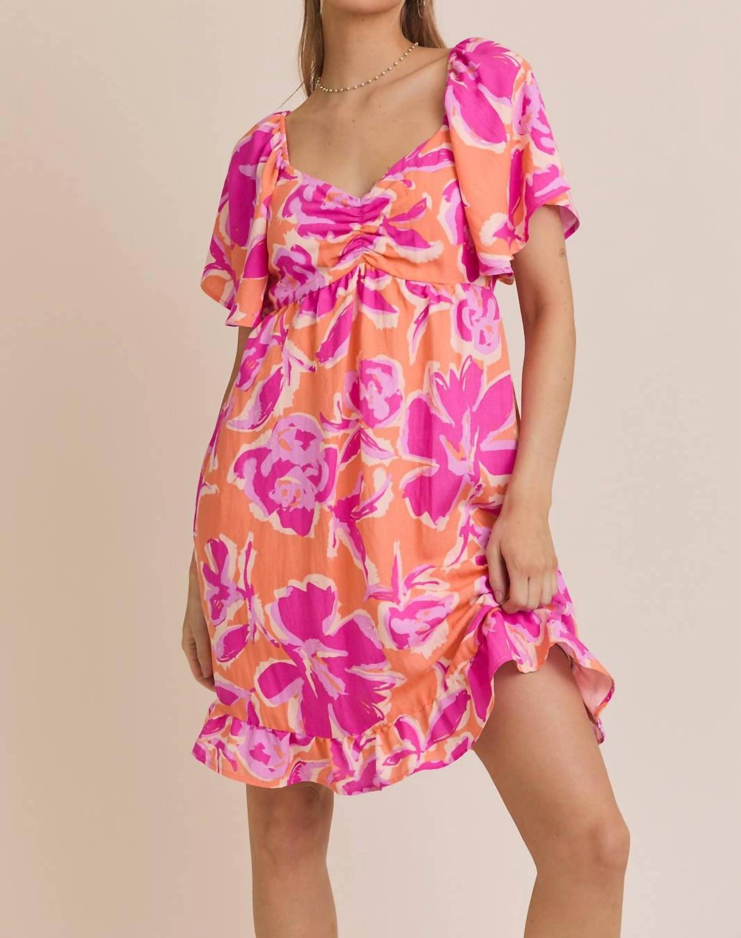 Gilli - Summer Fling Floral Babydoll Dress