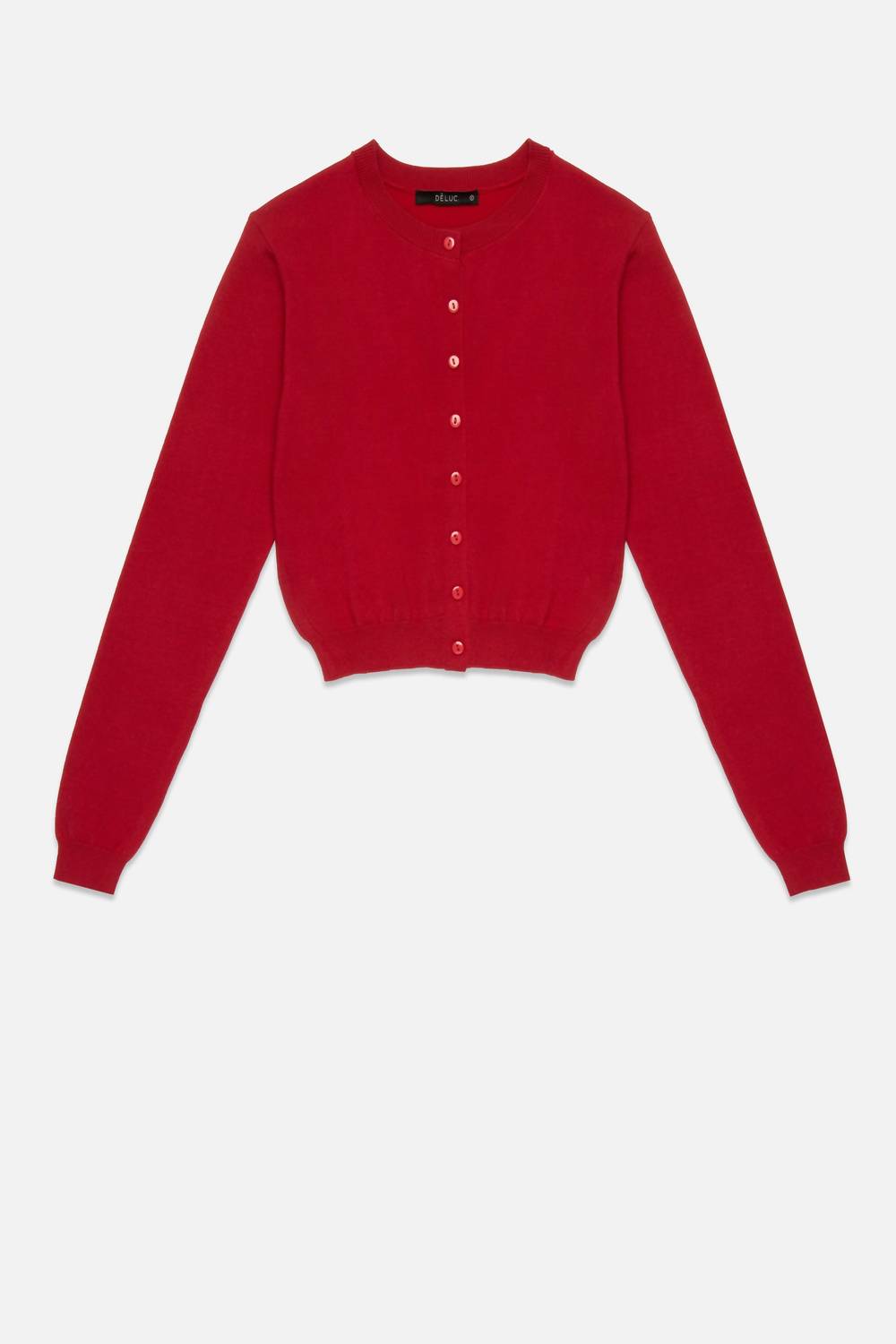 DELUC Women's Clark Cardigan in red - women's cardigan