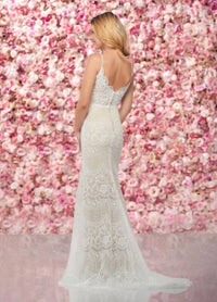 Enchanting By Mon Cheri - V-neck Bridal Dress