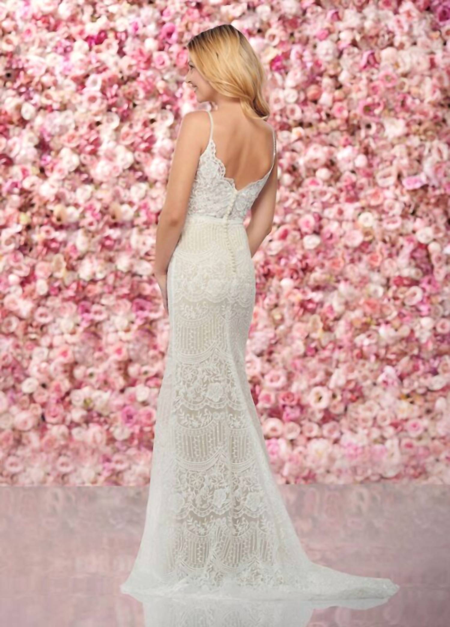 Enchanting By Mon Cheri - V-neck Bridal Dress