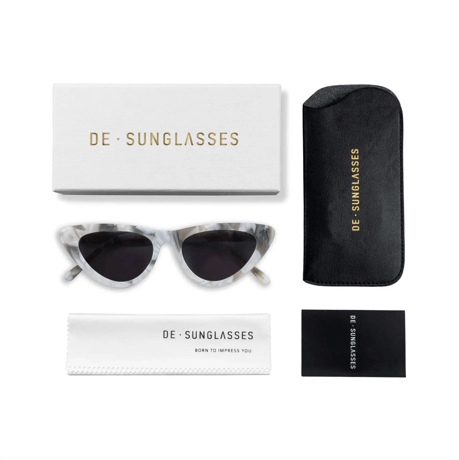 De-Sunglasses - Women's Fez Cat-eye Shape Sunglasses