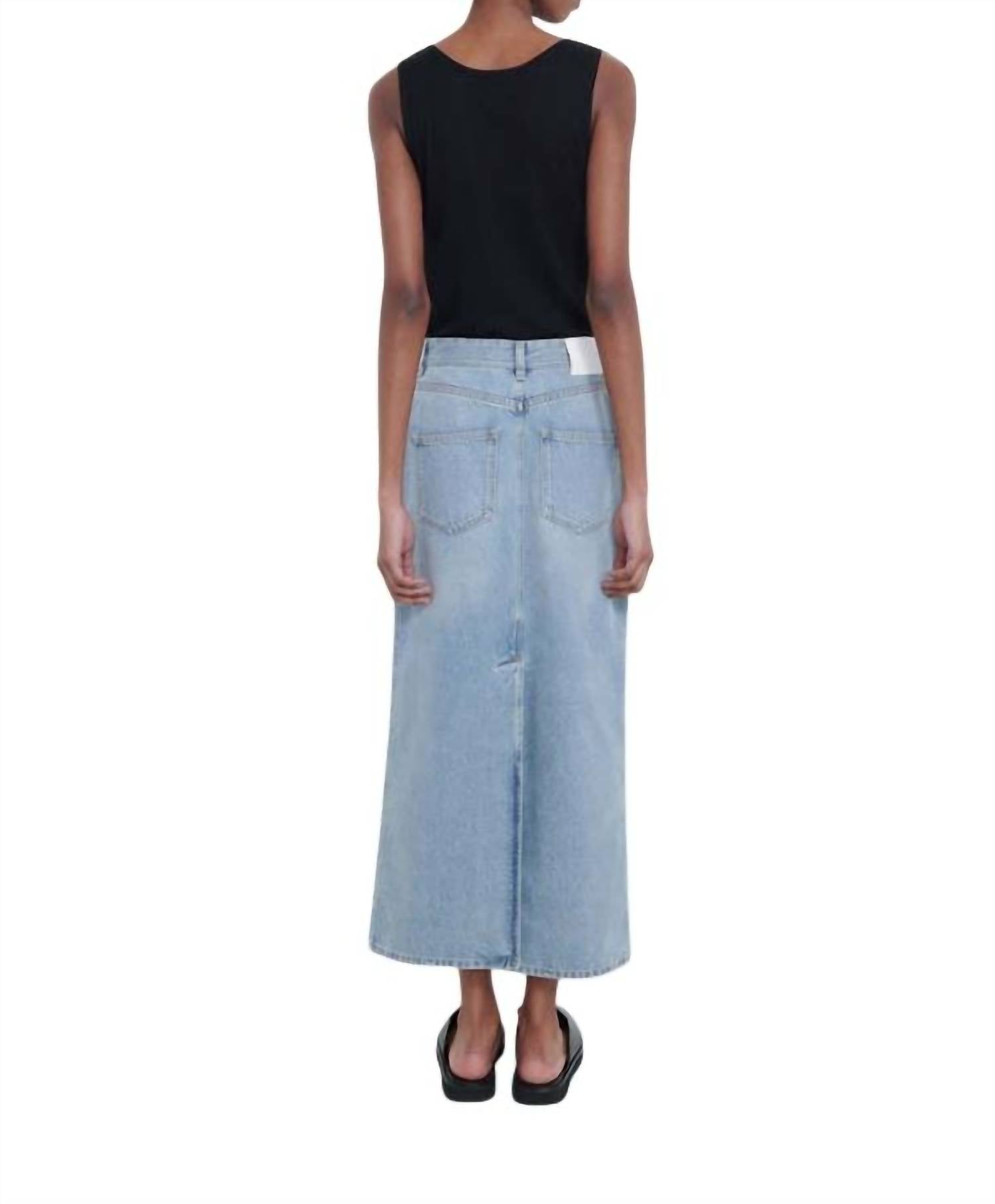 Loulou De Saison - Rona Long Denim Skirt