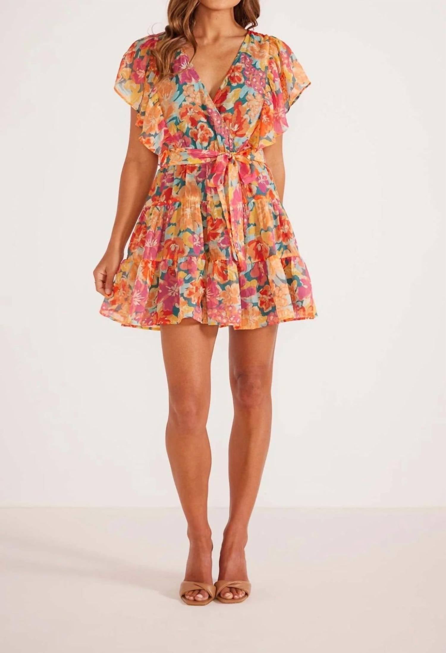 Minkpink - Valla Flutter Mini Dress