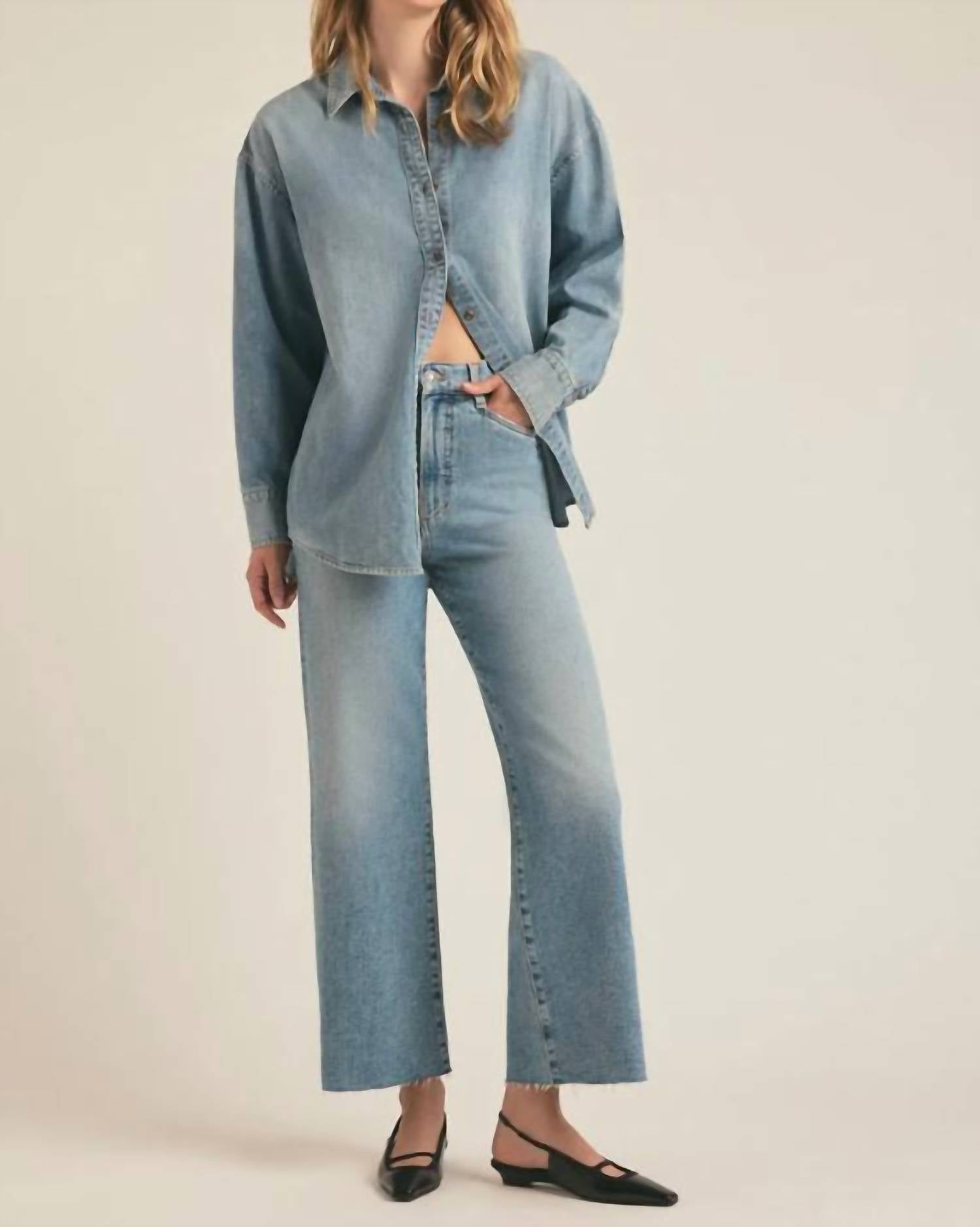 Favorite Daughter Mischa Crop Jean in santa barbara - women's jeans