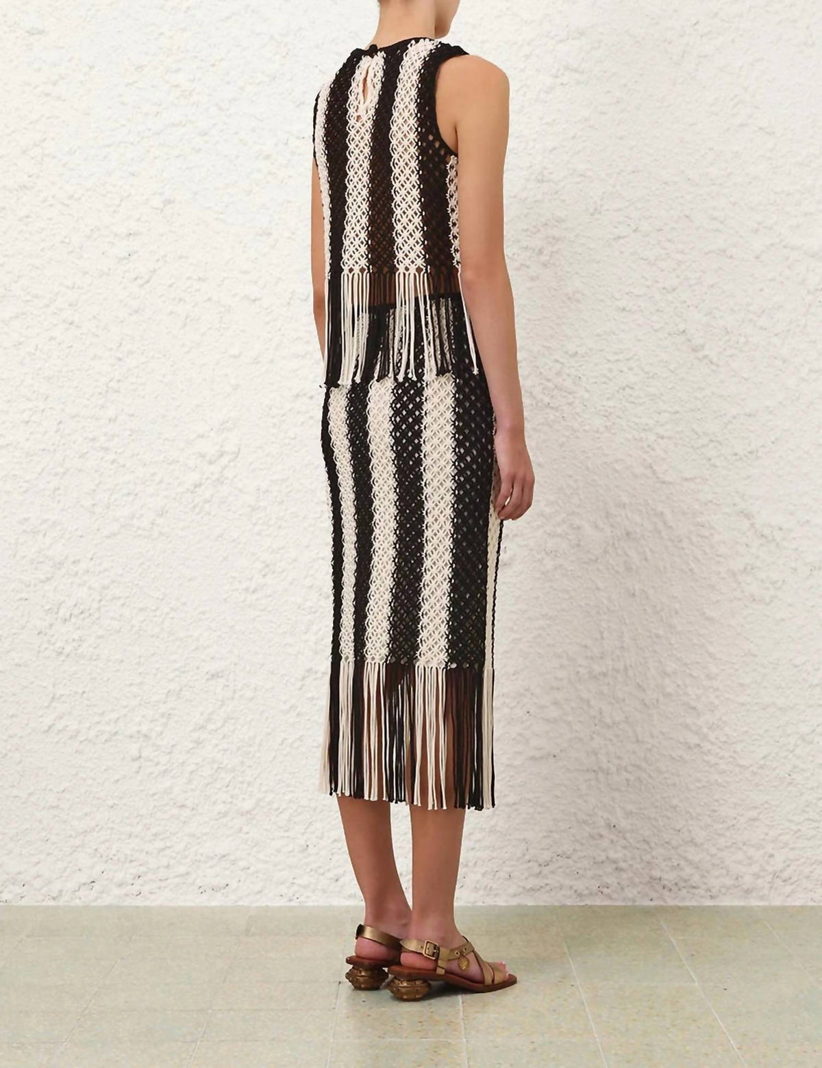 Zimmermann - Wanderlust Macrame Midi Skirt