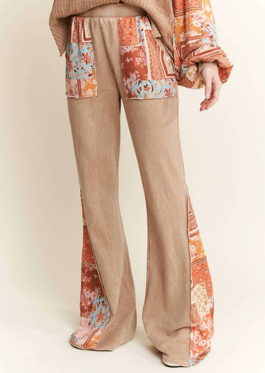 J.Her - Boho Floral Bandana Flare Pants