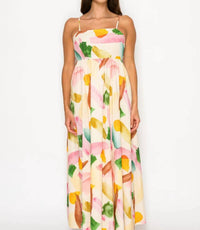 Meet Me In Santorini - Nympha Bloom Maxi Dress