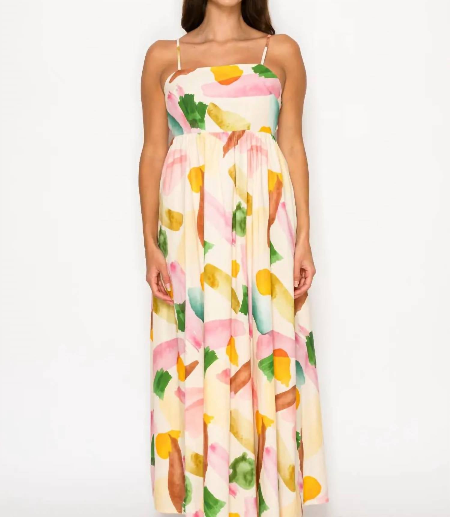 Meet Me In Santorini - Nympha Bloom Maxi Dress