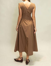 Heyson - Sylvia Ruched Waist Midi Dress