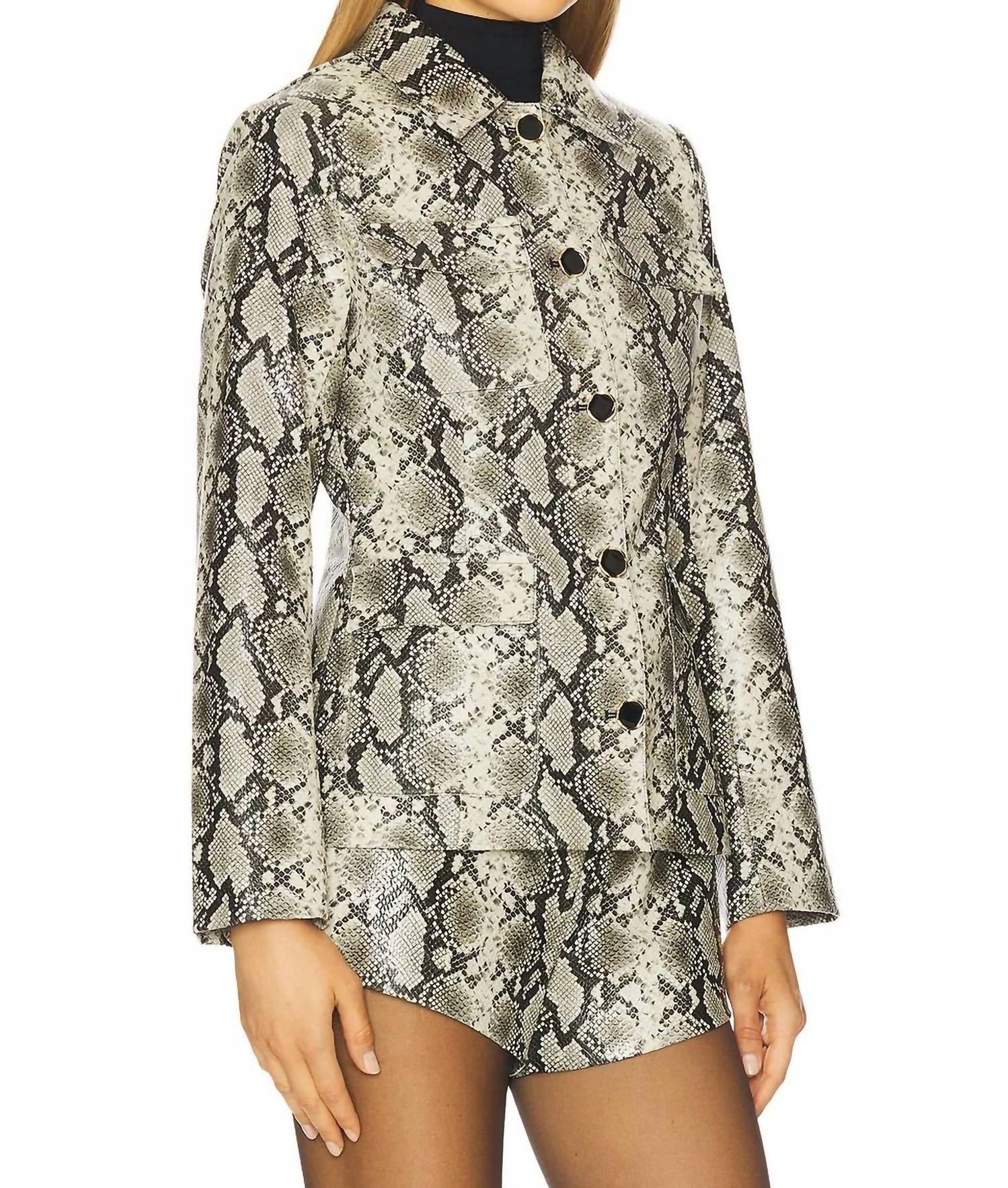 Line And Dot - Python Jacket