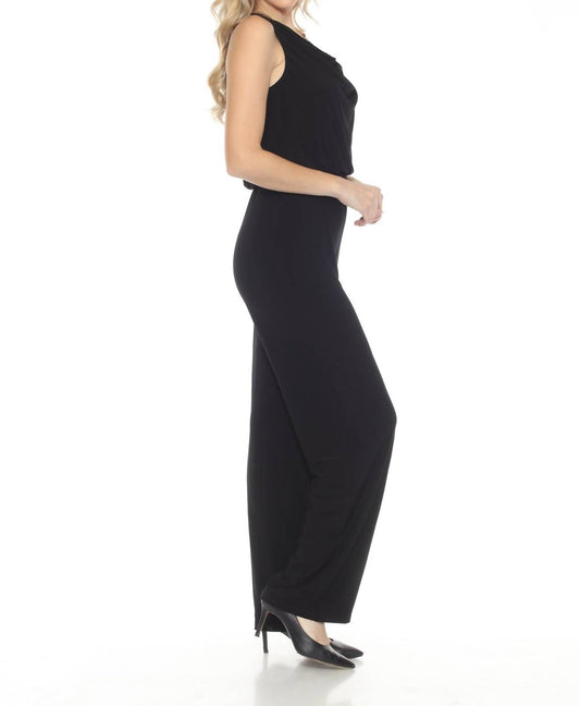Joseph Ribkoff - Cowl Neck Blouson Jumpsuit