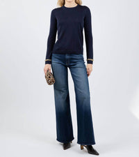Peace Of Cloth - Gold Chain Crew Neck Sweater