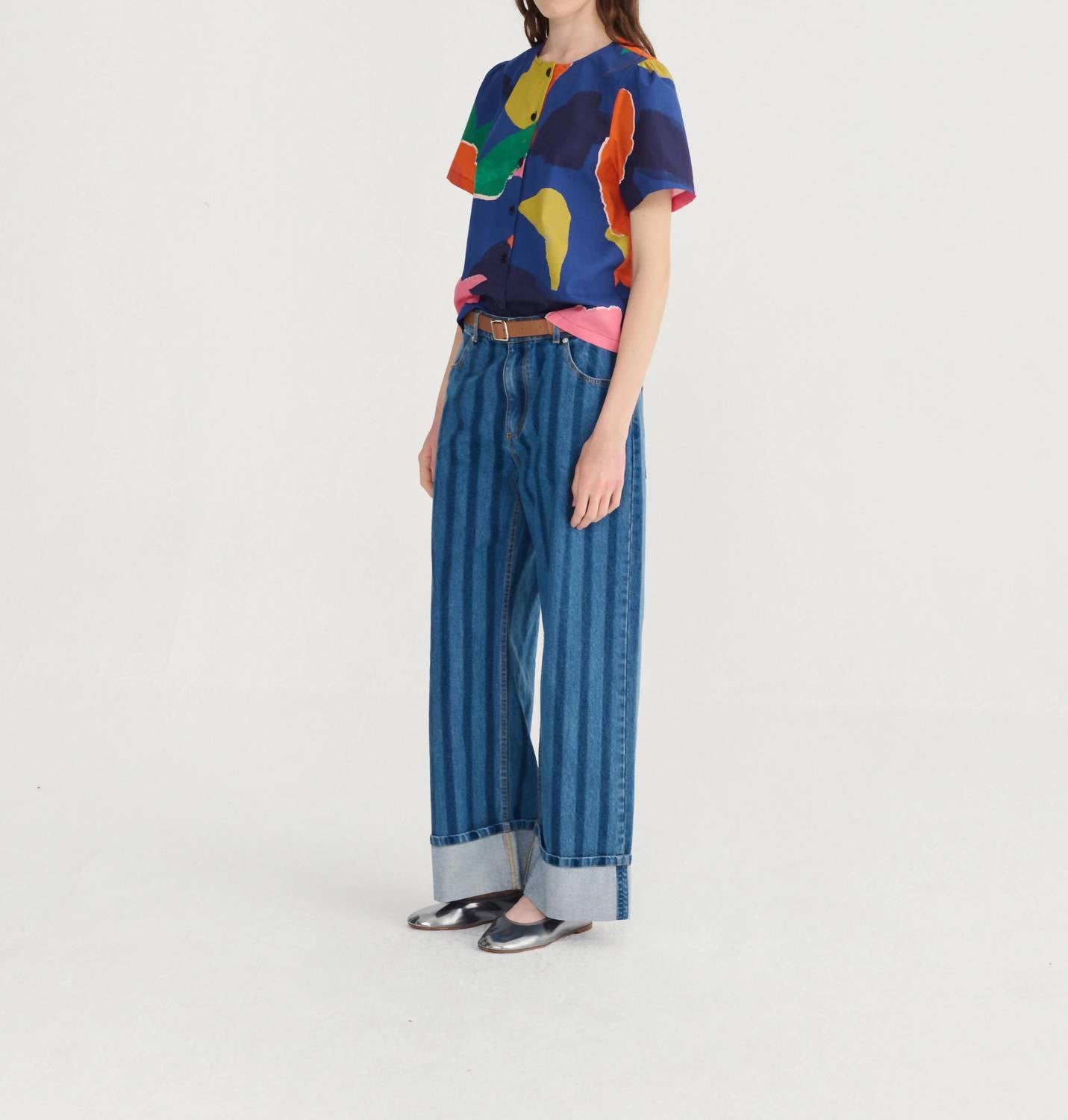 Bobo Choses - Blooming Color Pattern Cropped Blouse