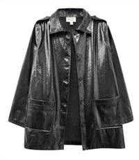 Fifteen Twenty - Janet Faux Patent Leather Jacket