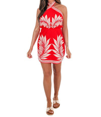 Mable - Women's Palm Cove Halter Mini Dress