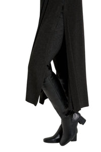 Joseph Ribkoff Relaxed Fit Open-front Cardigan in charcoal grey - women's cardigan - view 5