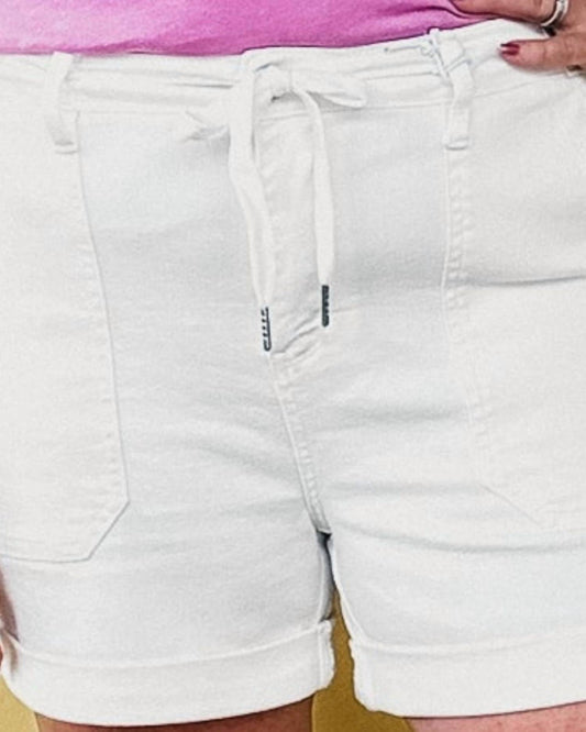 Judy Blue - Cindy High Waisted Cuff Jogger Shorts