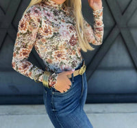 Promesa - Floral Mesh Top