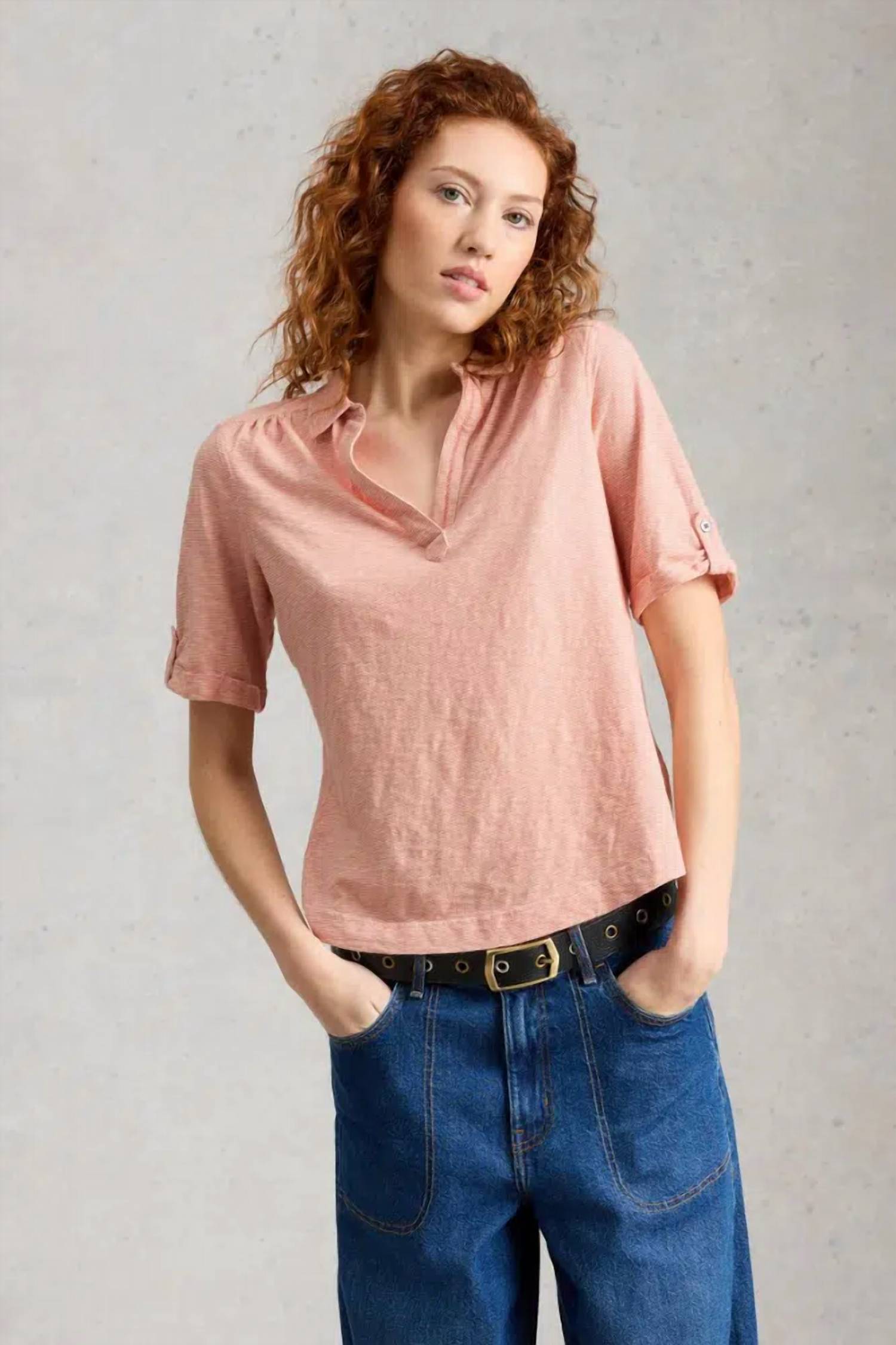 White Stuff - Allie Short Sleeve Stripe Shirt