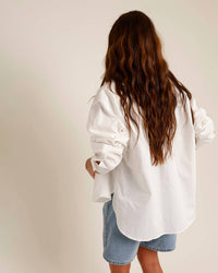 Skies Are Blue - BLANK CANVAS BUTTON UP TOP
