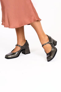 Bos. & Co. Women's Amaya Mary Jane Heels in pewter - women's heels - view 8