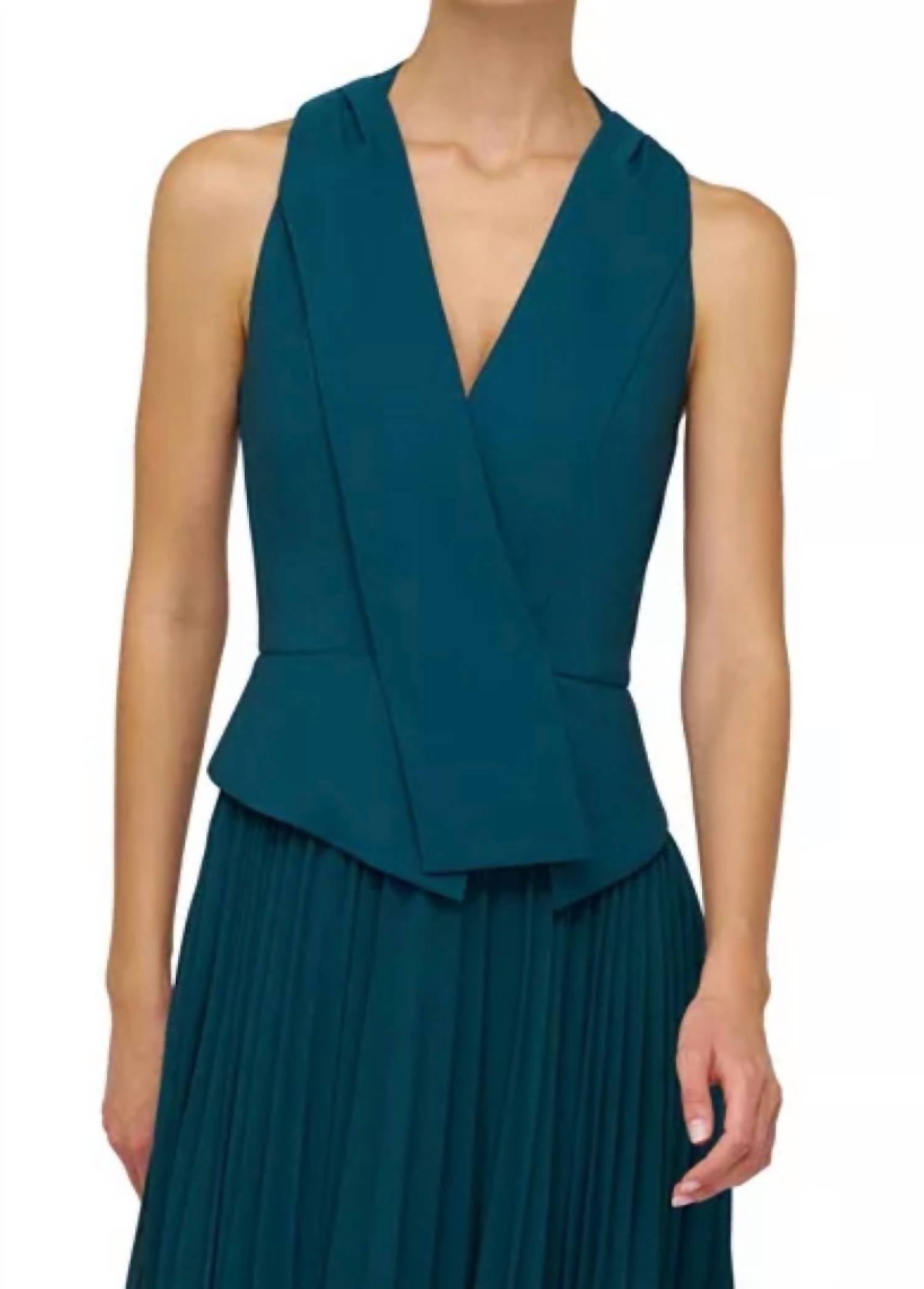 Kay Unger Orella Midi Dress in ink - women's dress - alternate view