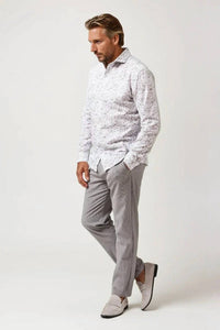 Stone Rose - Buonasera Clubhouse Floral Linen Shirt
