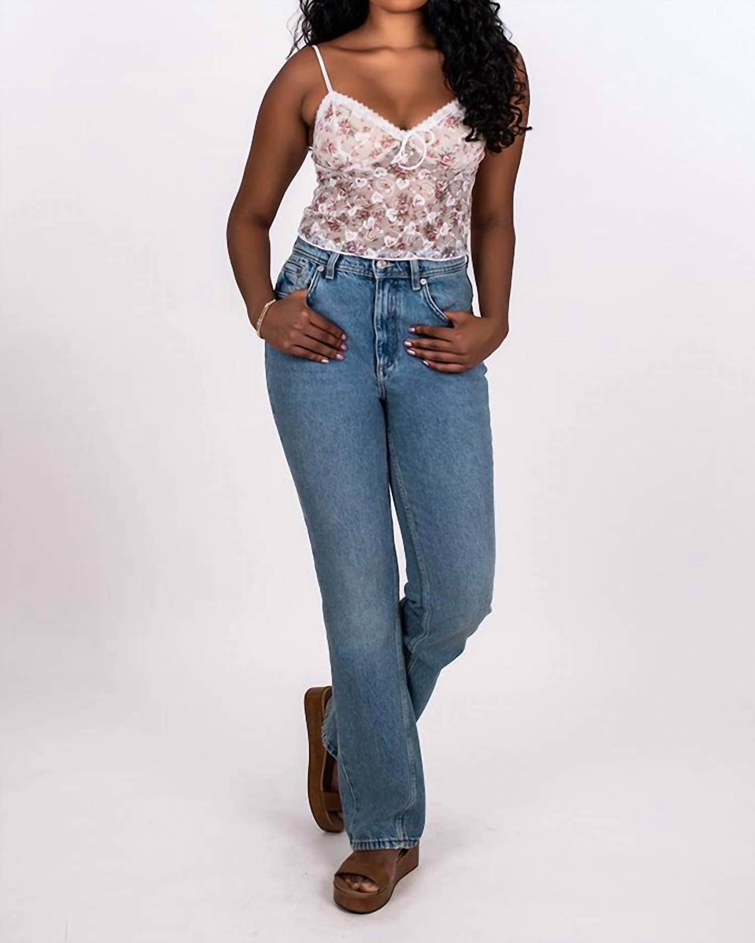 Pretty Garbage - Floral Lace Cami