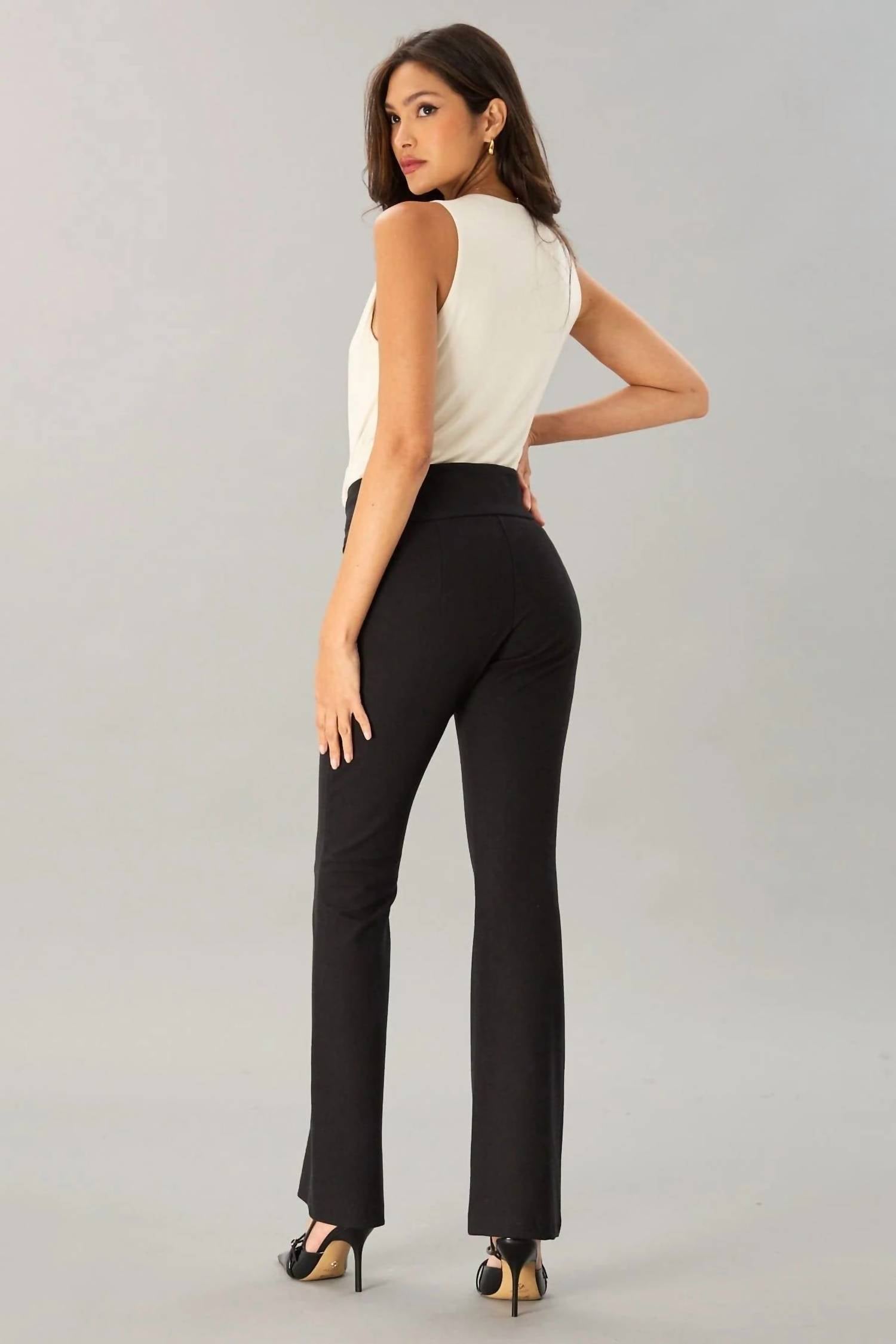 Lola & Sophie - Smart Twill Fit'n'Flare Pant