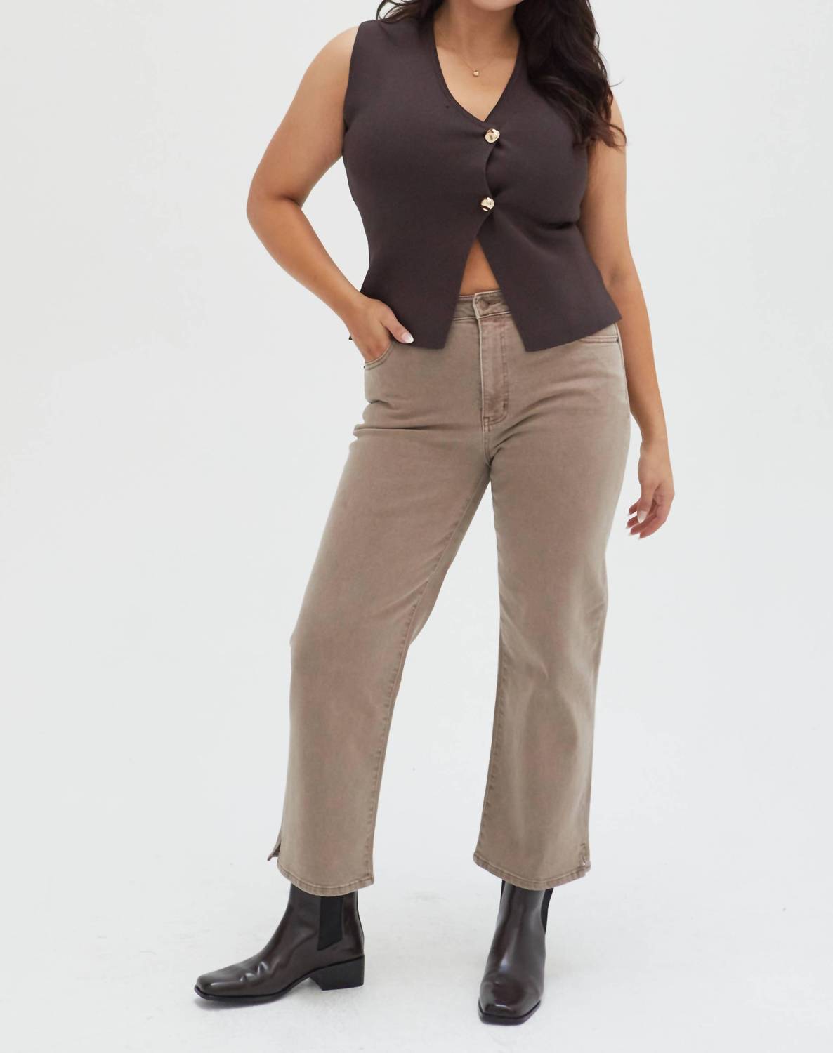 Oliver Logan - Addington Ankle Crop Mid Rise Jean