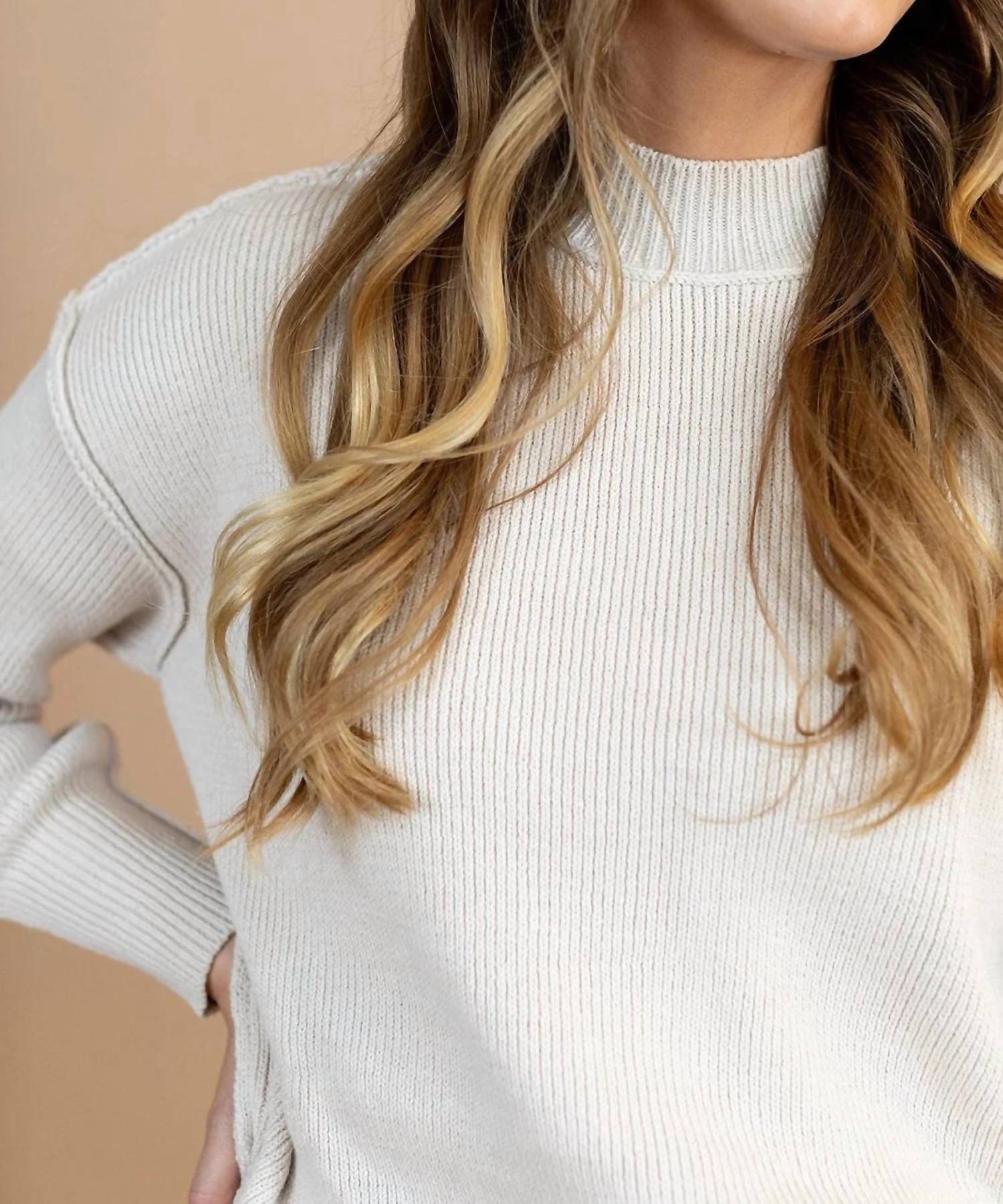 Tea N Rose - Rosie Mockneck Sweater
