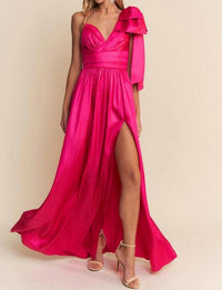 Maniju - A-line Satin Gown