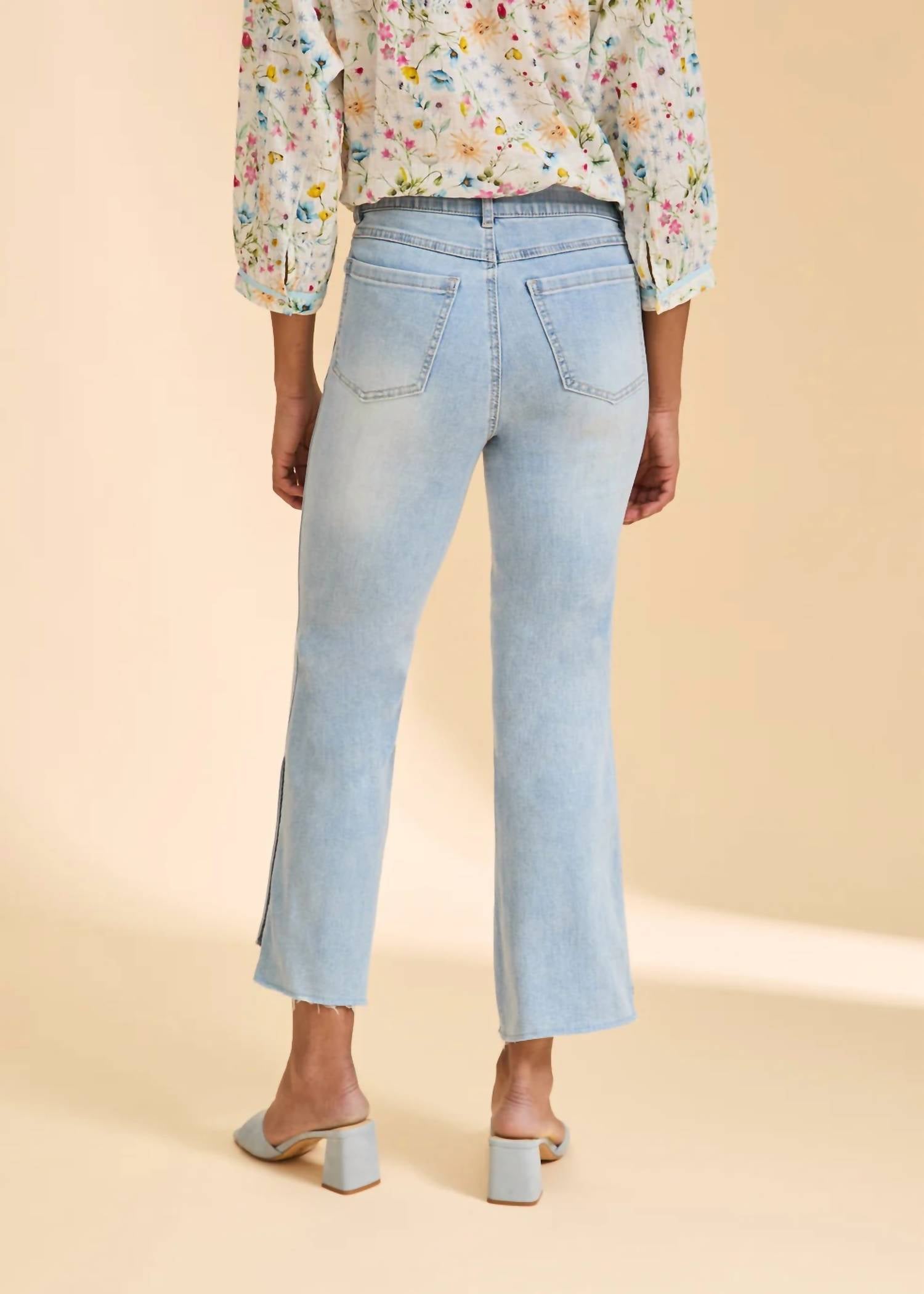 Fdj - Pull-on Boot Crop Denim Jeans