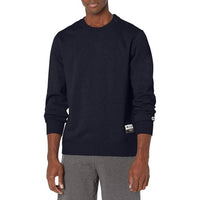 Champion Sueded Fleece Pullover Crew Neck Sweatshirt in navy - men's shirt