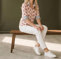 Pink Pineapple - Lobster Print Blouse