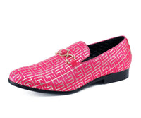 Amali Men's Kazimar Loafer in fuschia - men's loafer