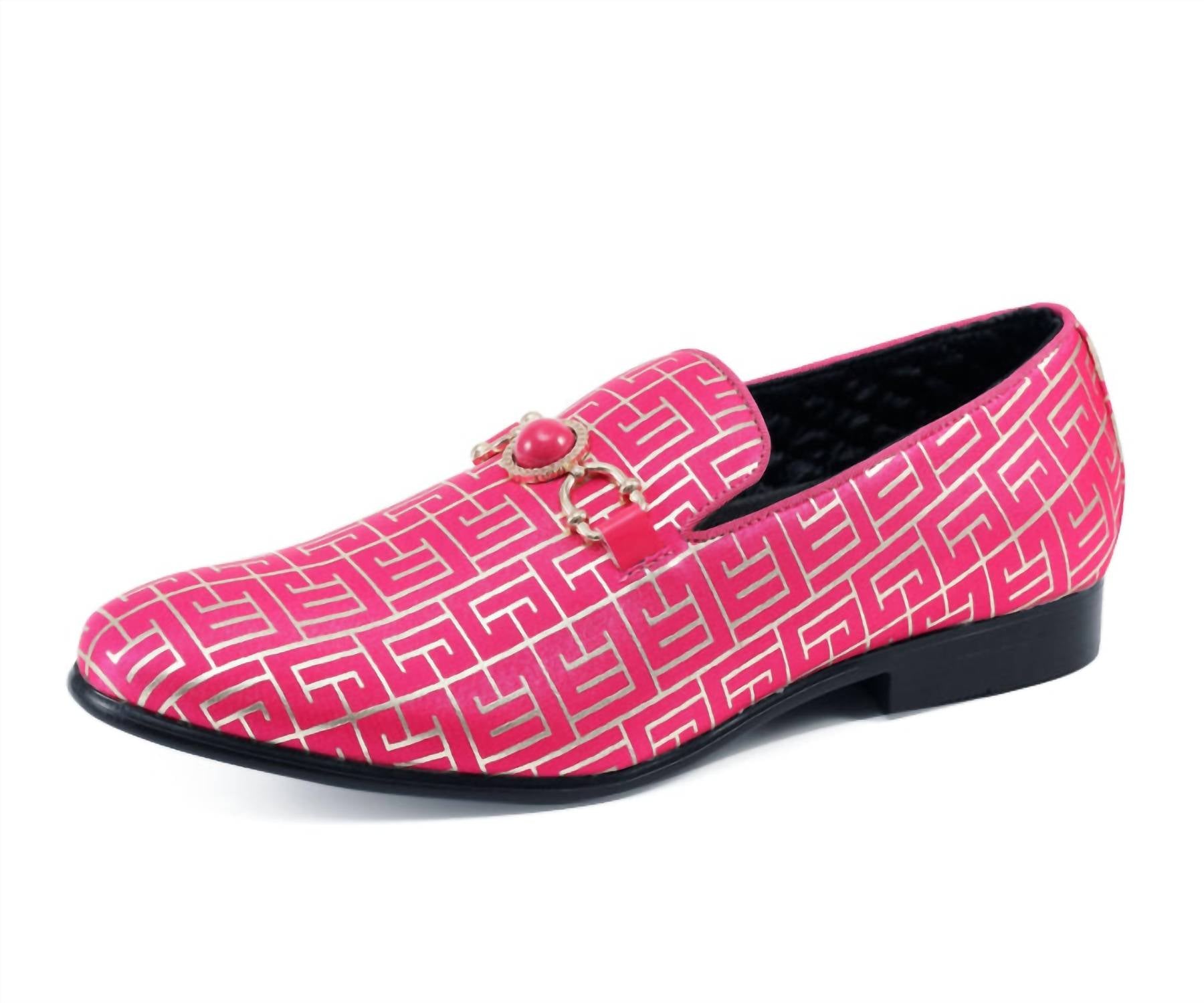 Amali Men's Kazimar Loafer in fuschia - men's loafer