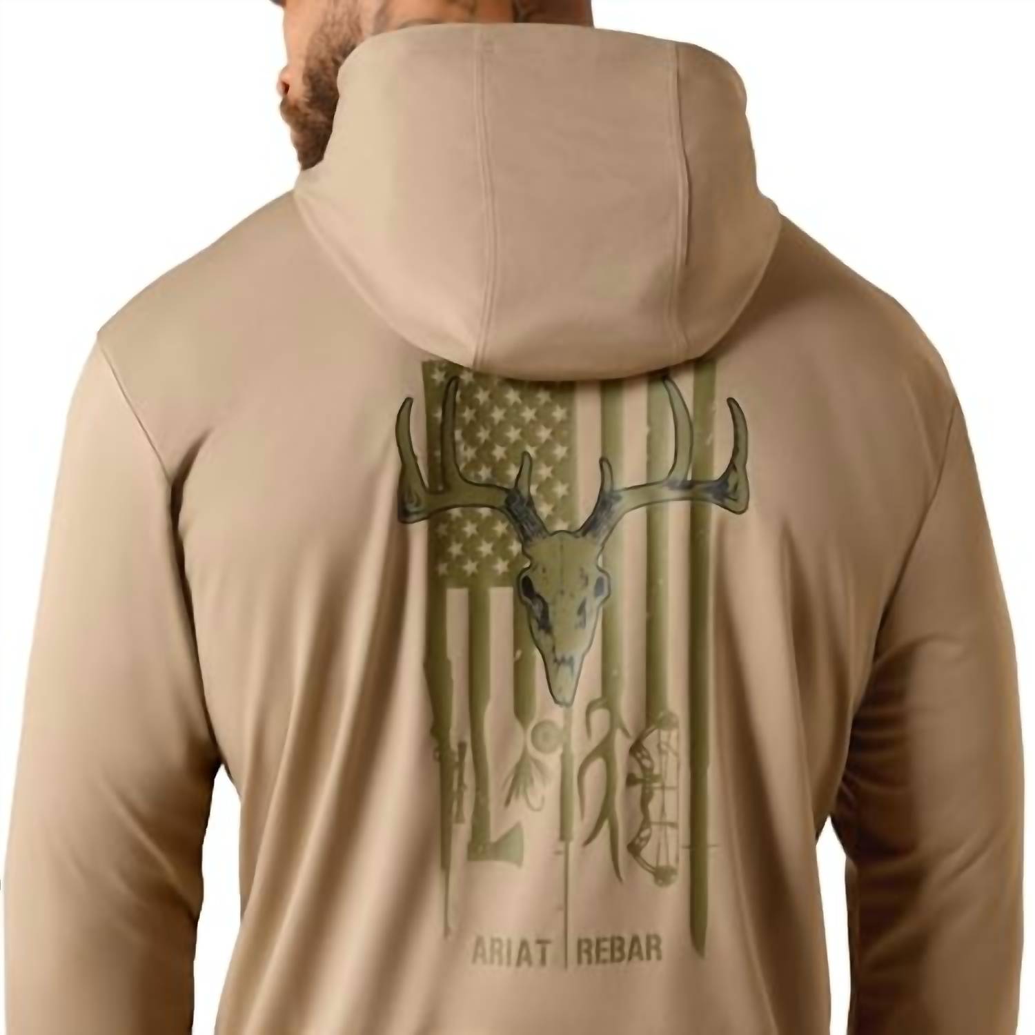 Ariat - Men's Rebar Sunblocker Outdoor Hooded Long Sleeve T-shirt