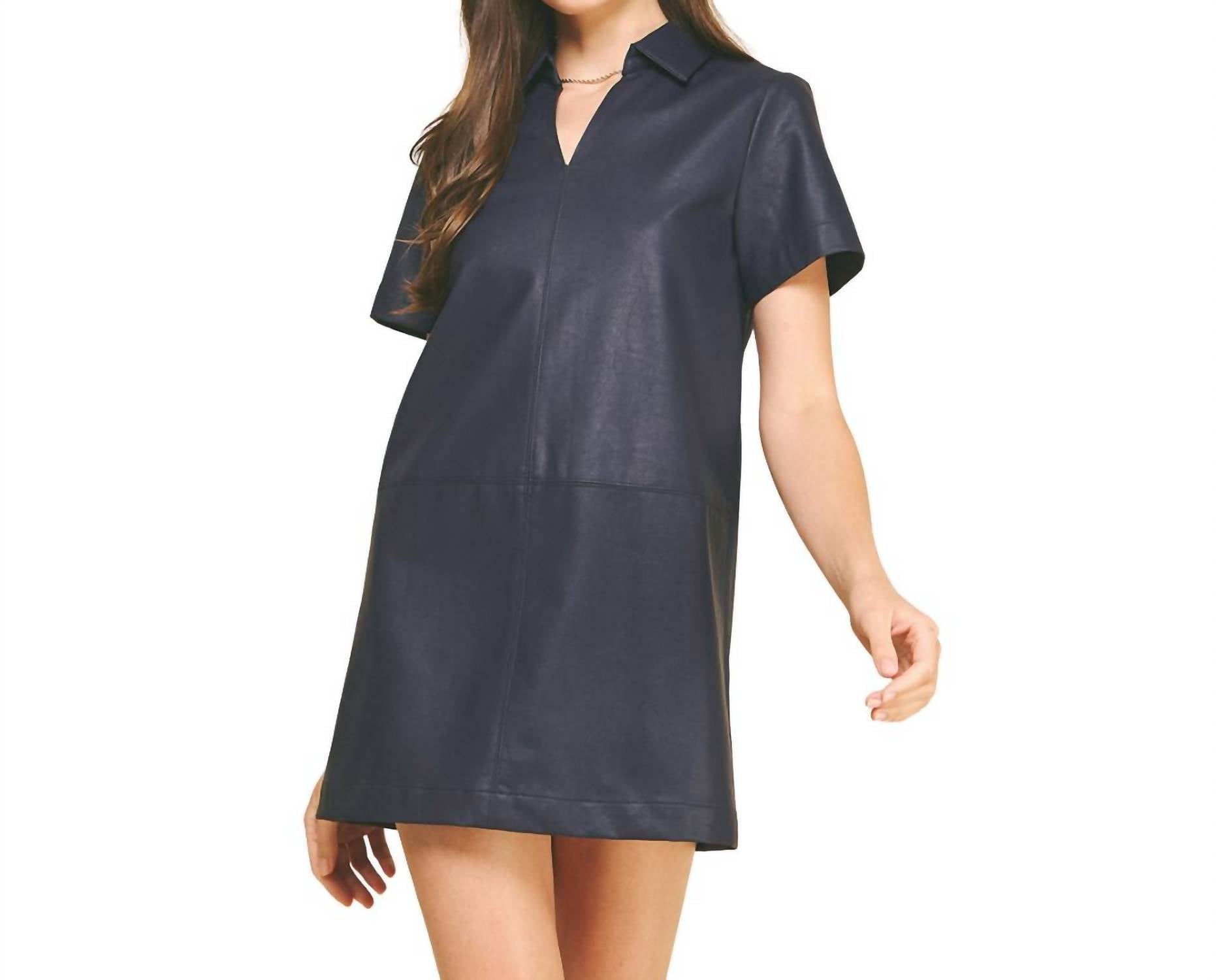 Pinch - Leather Tunic Mini Dress