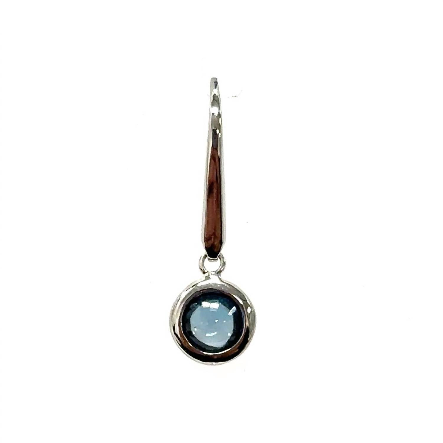 Aamiaa - Color Candy Collection Earrings With 5mm Round Blue Topaz