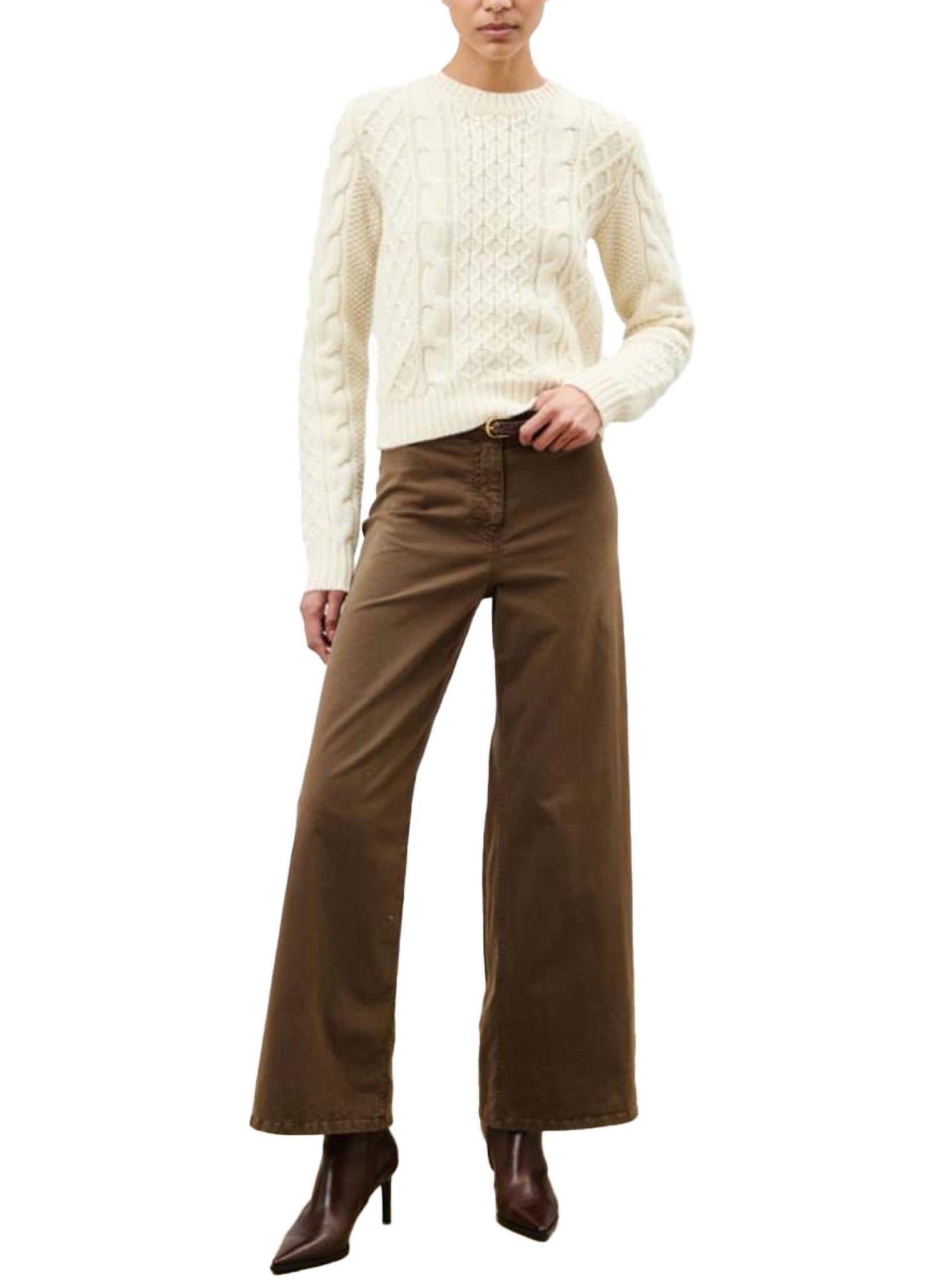 Nili Lotan - Megan Corduroy Mid Rise Wide Leg Pants