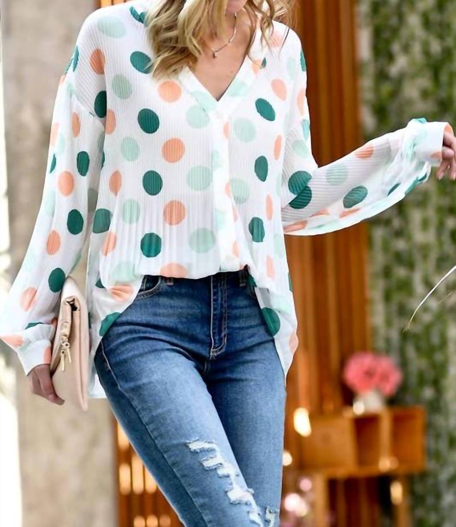 Mazik - Spot On Flowy Top