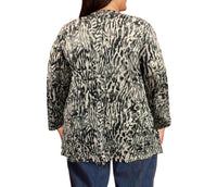 On The Plus Side - Long Sleeve Draped Cardigan - Plus