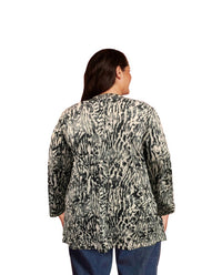On The Plus Side - Long Sleeve Draped Cardigan - Plus