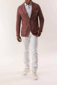 Eleventy - Suede Single Breasted Blazer