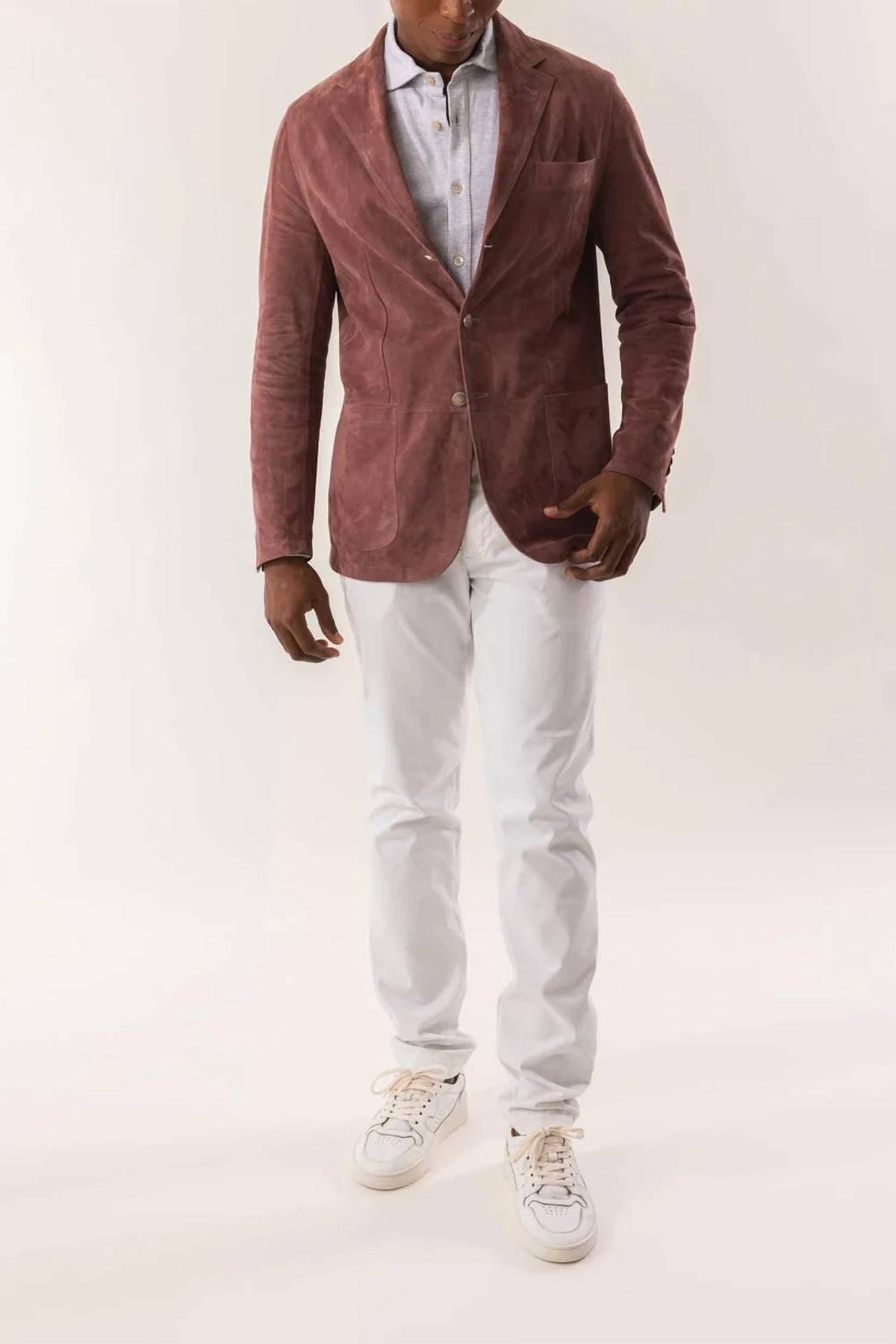 Eleventy - Suede Single Breasted Blazer