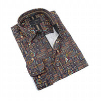 Eight X - Aztec Symbol Button Down Shirt