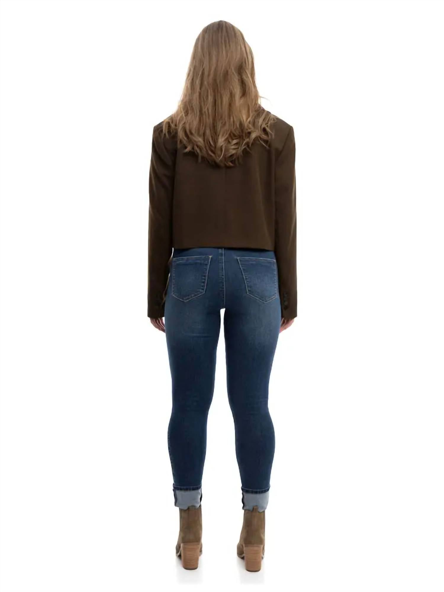 1822 Denim - High Rise Cuffed Skinny Jeans